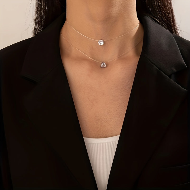 Minimalist Heart Pendant Necklace for Women