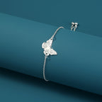 Glow Butterfly Drop Pendant Bracelet