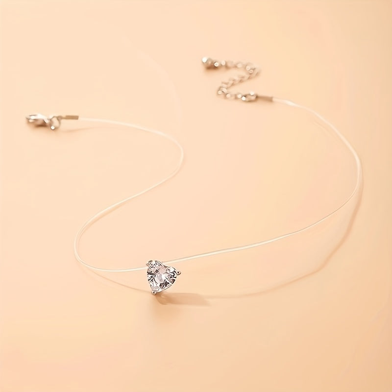 Minimalist Heart Pendant Necklace for Women