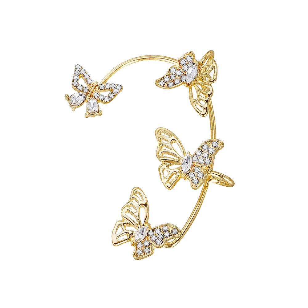 Elegant Butterfly Non-Piercing Ear Cuffs