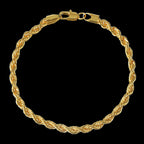 Classic Twist Gold Necklace Bracelet Set