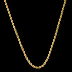 Classic Twist Gold Necklace Bracelet Set