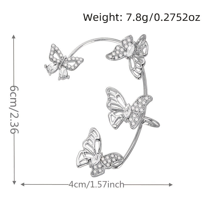 Elegant Butterfly Non-Piercing Ear Cuffs