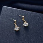 Geometric Square Pendant Necklace & Earrings Set