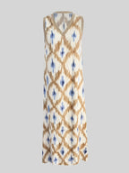 Sleeveless V-neck boho dress with loose fit and patchwork detail, perfect for casual and vacation wear