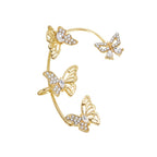 Elegant Butterfly Non-Piercing Ear Cuffs