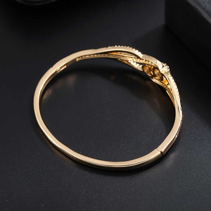 Luxury Gold Plated Zircon Bracelet for Women’s