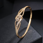 Luxury Gold Plated Zircon Bracelet for Women’s