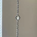 Luxury French Women's Watch – Oval Dial & Metallic Finish