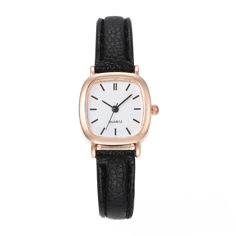 Retro Brown Leather Ladies Watch – Small Vintage Style