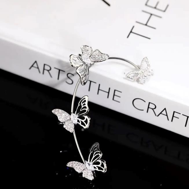 Elegant Butterfly Non-Piercing Ear Cuffs
