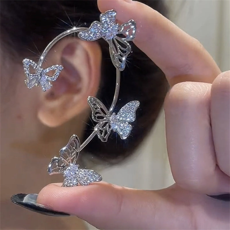 Elegant Butterfly Non-Piercing Ear Cuffs