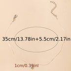 Elegant Heart Imitation Pendant Necklace