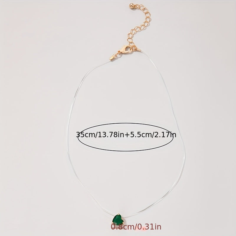 Minimalist Heart Pendant Necklace for Women