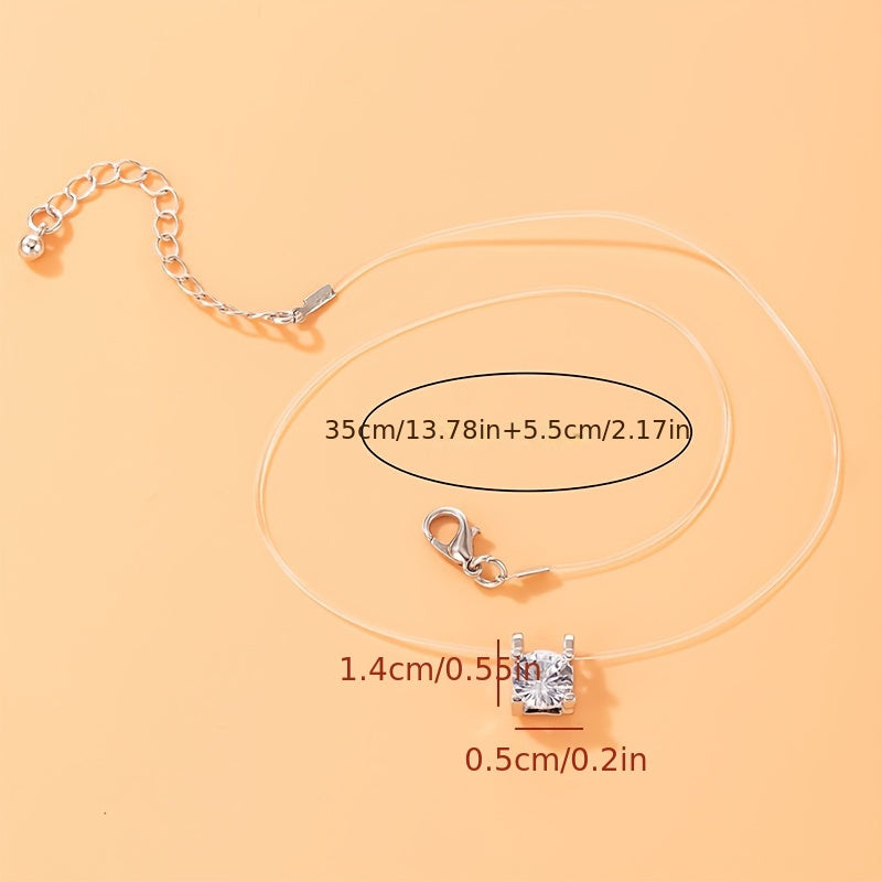 Elegant Heart Imitation Pendant Necklace