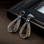 Retro Water Drop Statement Earrings