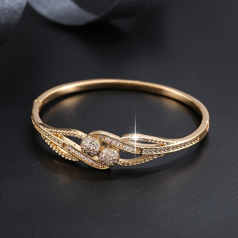 Luxury Gold Plated Zircon Bracelet for Women’s