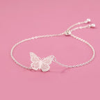 Glow Butterfly Drop Pendant Bracelet