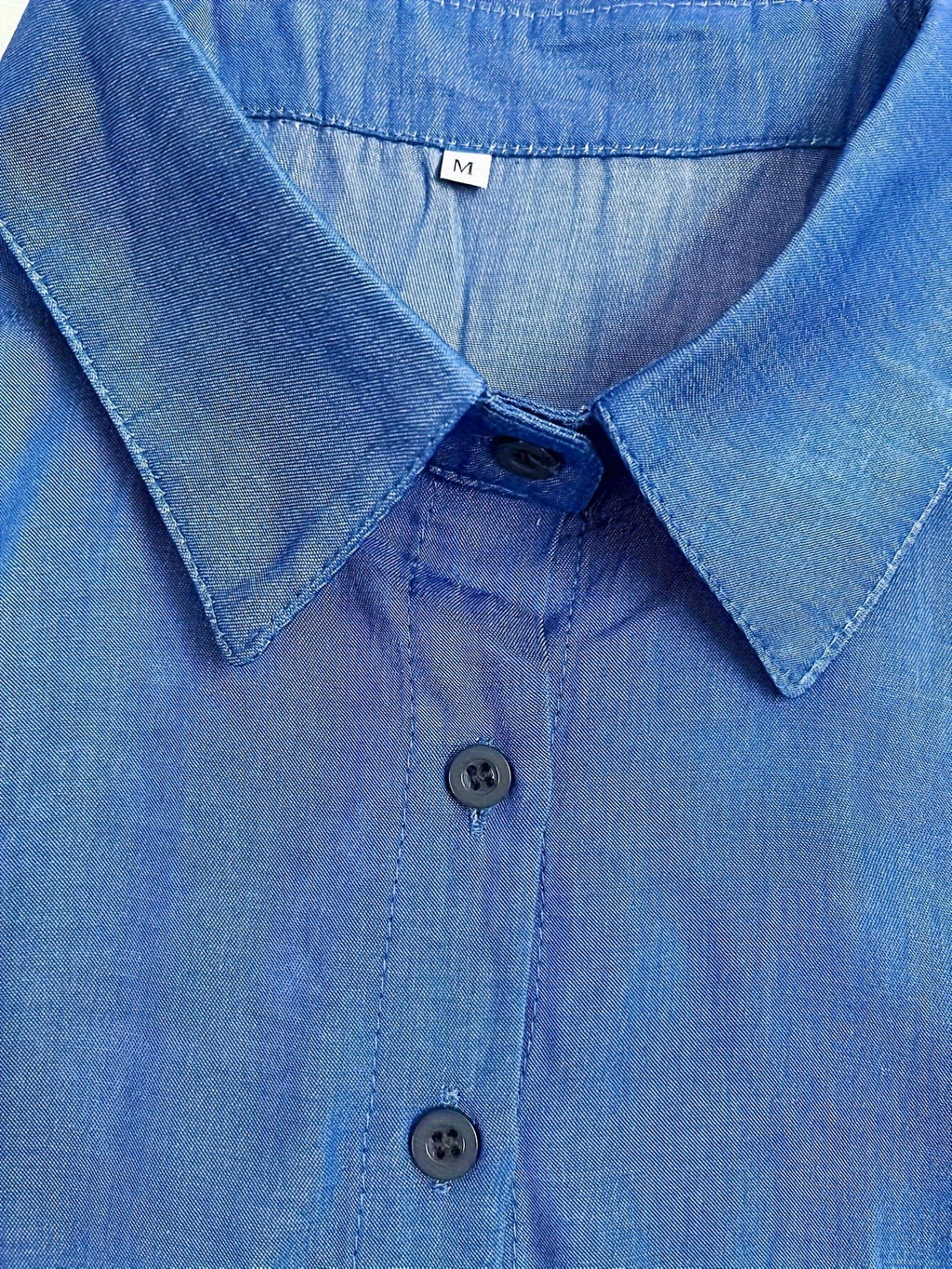 Solid maxi dress with button-front and long sleeves — casual, elegant, and comfortable