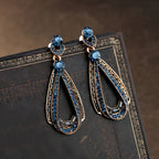 Retro Water Drop Statement Earrings