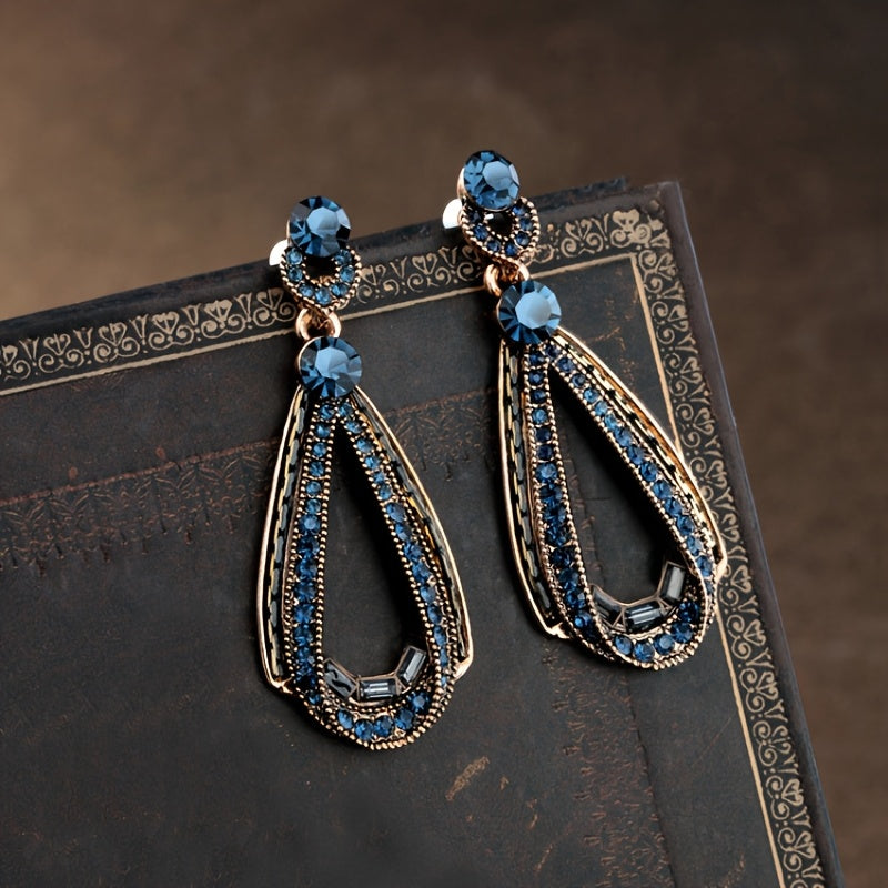 Retro Water Drop Statement Earrings